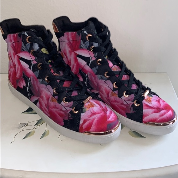 Ted Baker Shoes - 🌸NWT Ted Baker Floral High Top Sneakers🌸